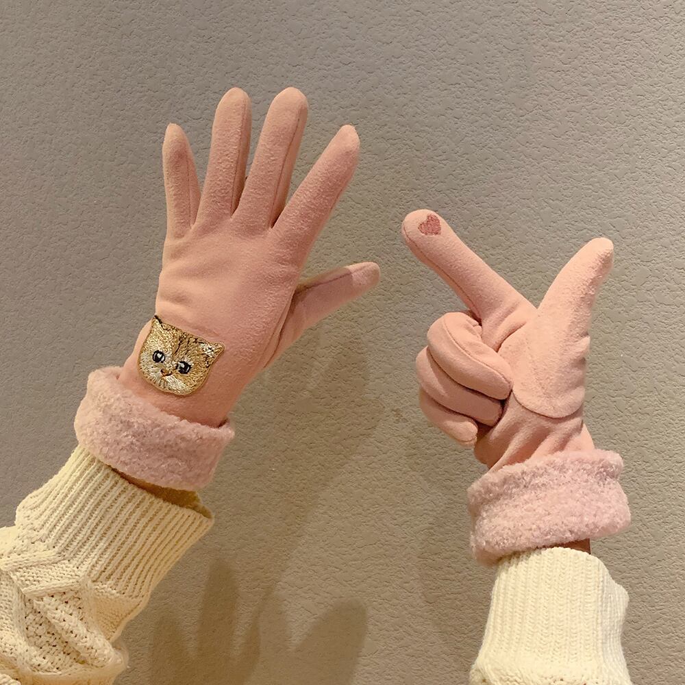 グローブ ウィンターベルベット 大人ガーリー スウィート キュート カジュアル 冬物 ブラック・アイド・ピーズ22174699995