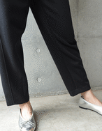 【裏起毛なし！】Pin-tuck Jogger Pant_Black・Grayのみ