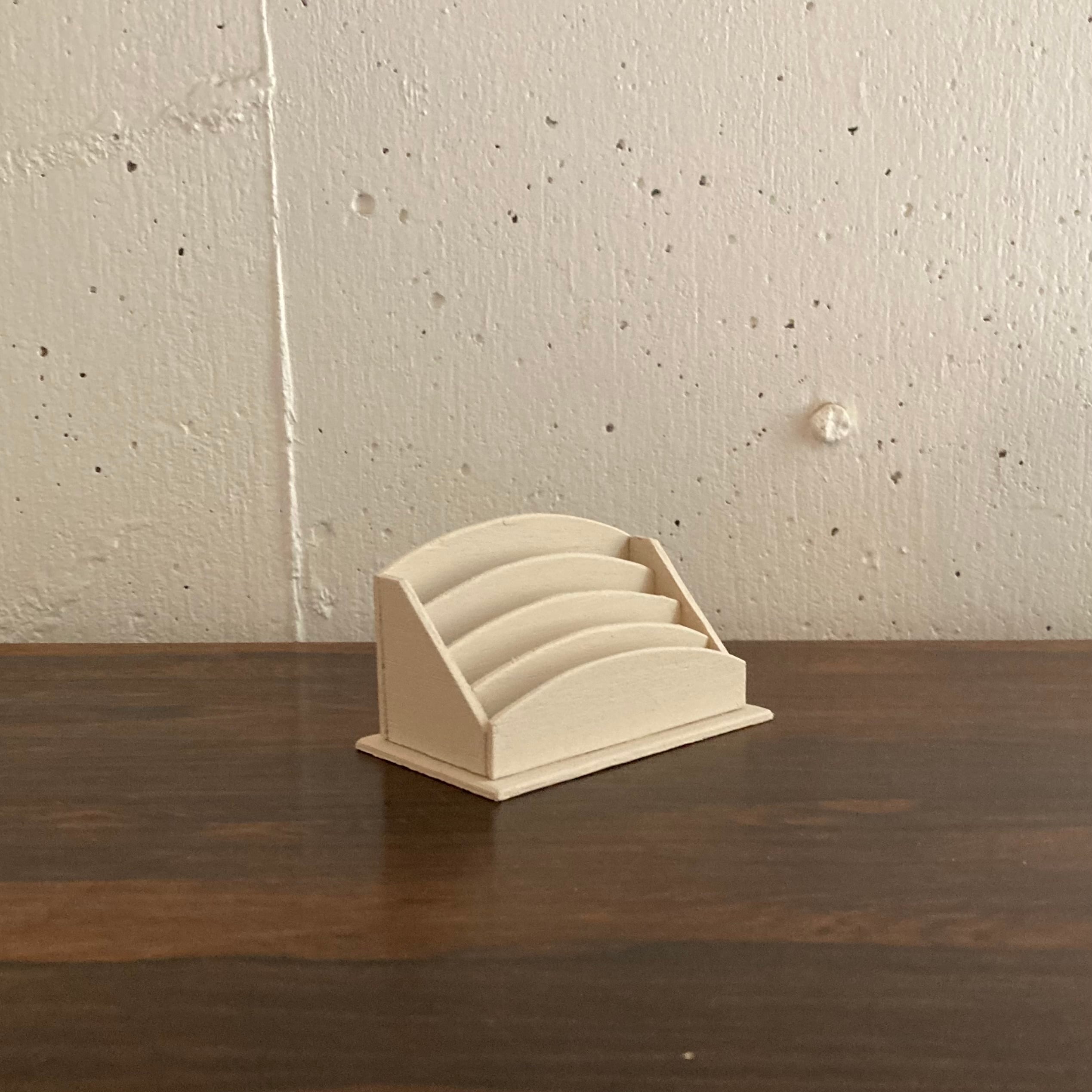 フランス レターラック 1/4サイズ ベージュ ハンドメイド カード