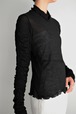 Create Clair / Shirring sleeve pullover (black)