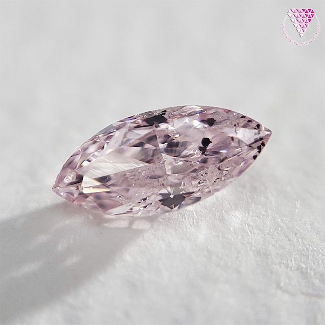 0.253 ct Fancy Light Pink SI2 CGL 天然 ピンク ダイヤモンド マーキス シェイプ