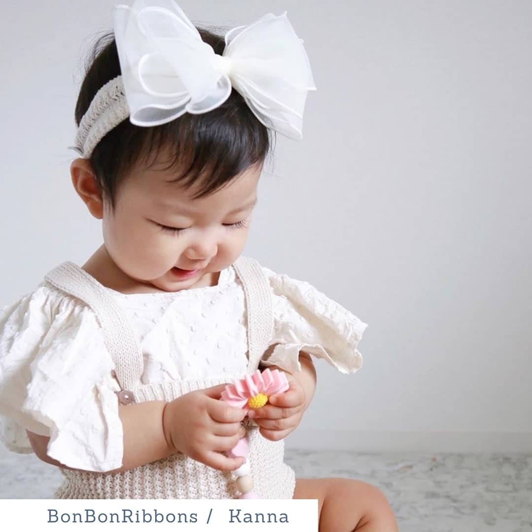 *即納*レースリボンベビーバンド(019)