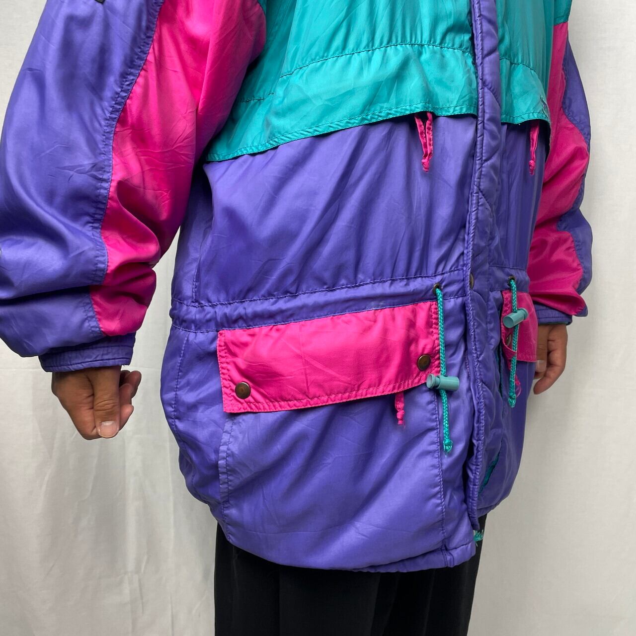 80年代 adidas アディダス 中綿入り スキージャケット ナイロン 