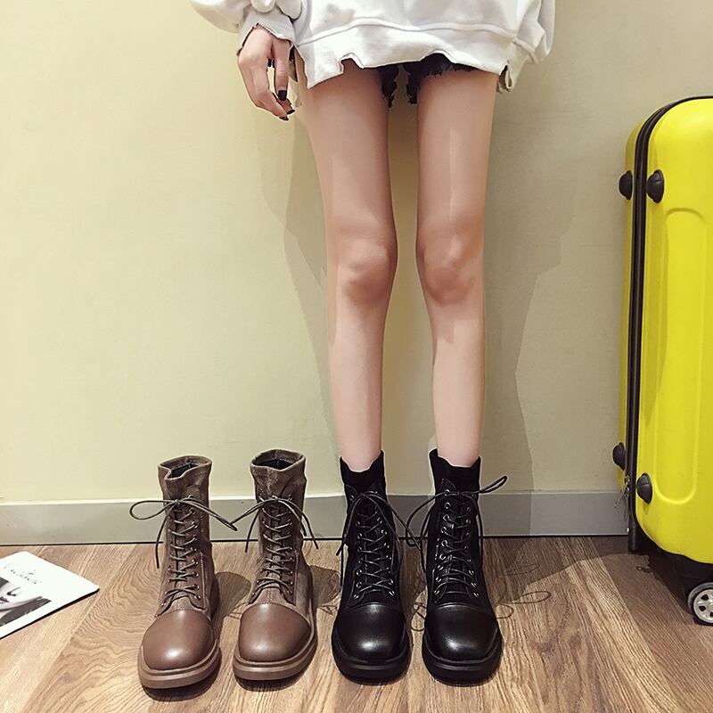 マーティンブーツ女性の春と秋のシングルブーツ英国スタイルの秋2020新しいネット赤い機関車厚いヒールの騎士のブーツinsの潮 フェイクシューズ45935413041