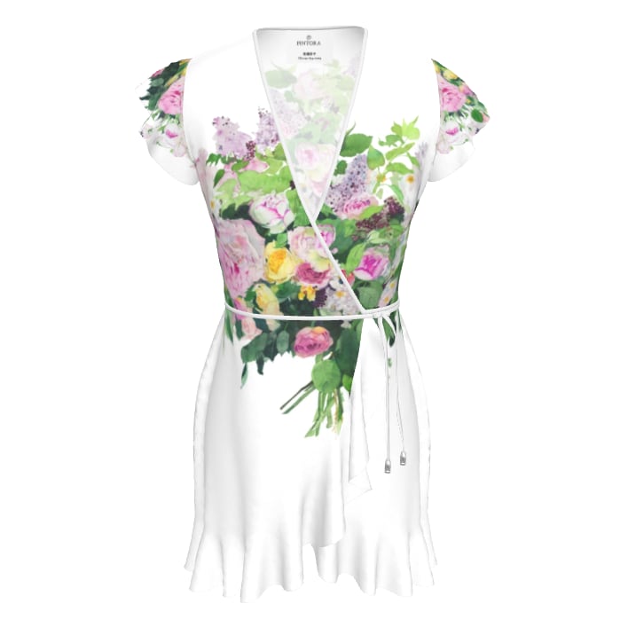 Order made グランブーケ フレアラップワンピース