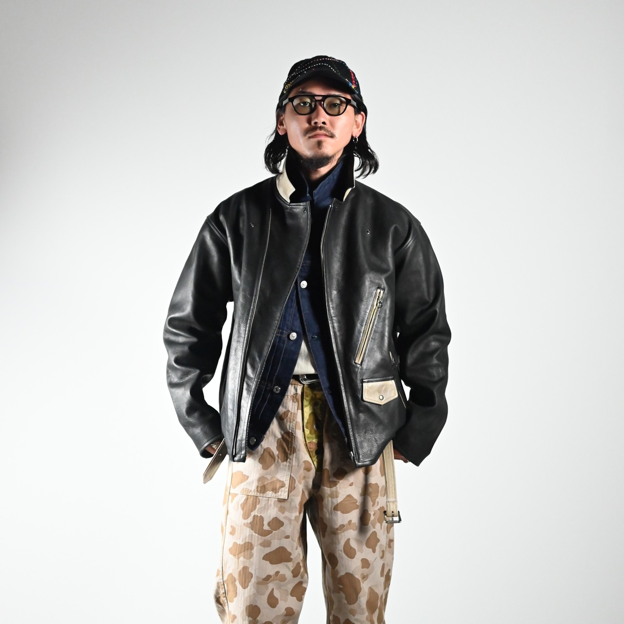 BOWWOW(バウワウ)DUCK HUNTER CAMO FIELD PANTS (裏側)コーディネート