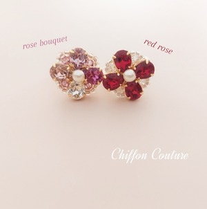 【リング】luster blossom ring◇red rose◇