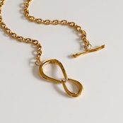 stainless loop necklace