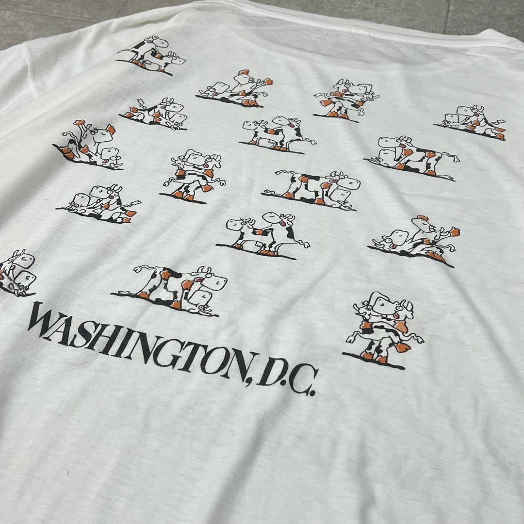 ヨーロッパ ユーロビンテージ エロT 四十八手 80s 90s tシャツ 牛 白