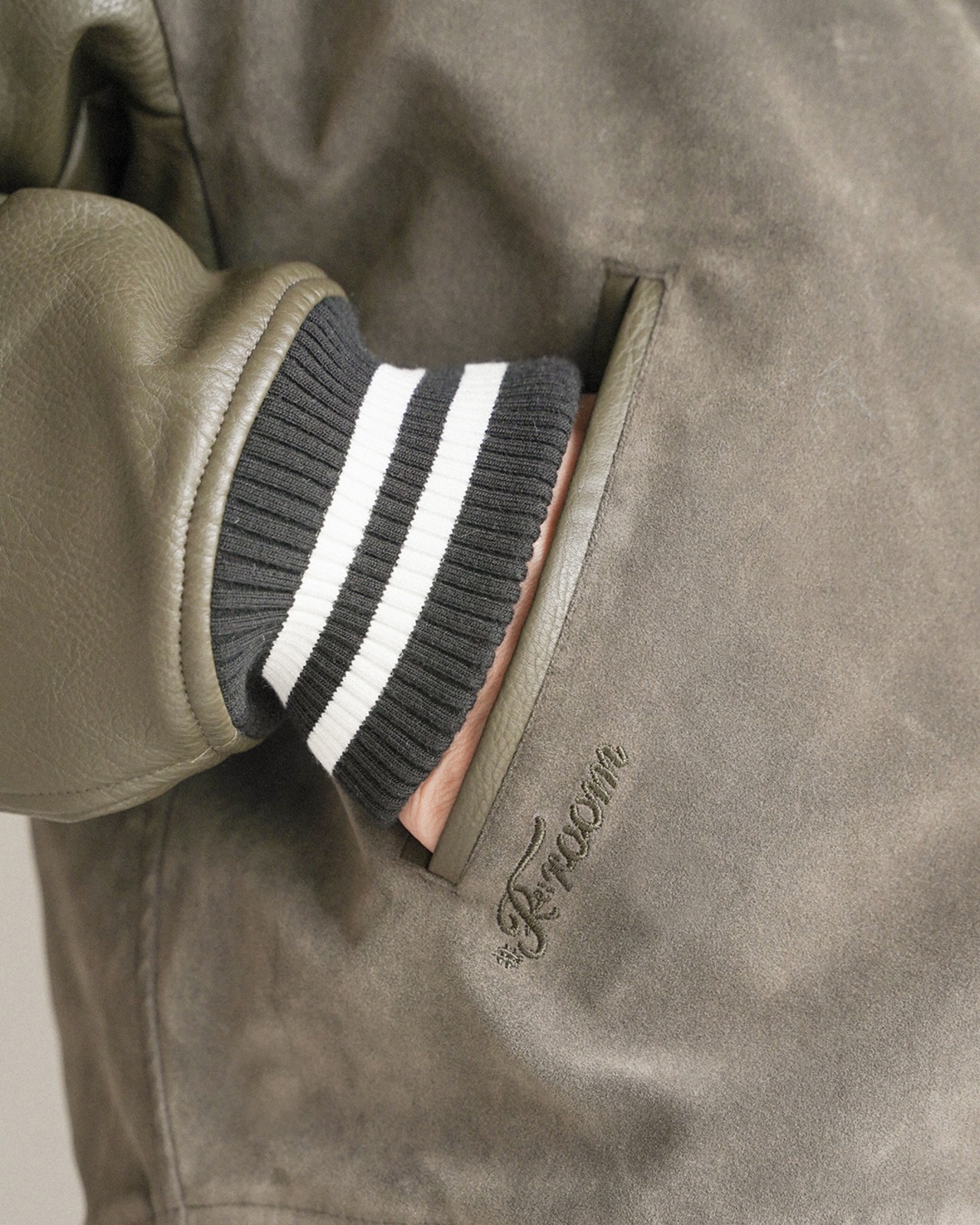 【#Re:room】DESERT CLUB SUEDE STADIUM JACKET［REJ138］