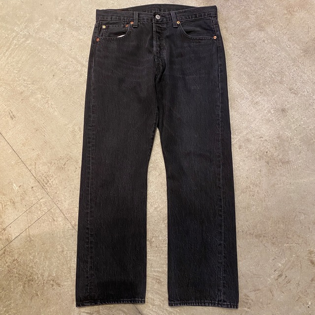 LEVI'S 501 BLACK DENIM PANTS ”後染め”