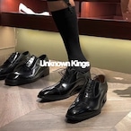 【8CM UP シークレットシューズ 】◆ 品番:A8dd9 “MINIMAL LEATHER SHOES / BLACK – 最大8cmアップ、見えない自信を纏う”