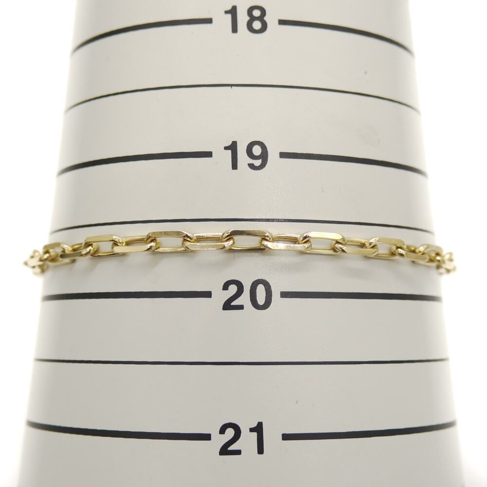 K18 ケーブルチェーン ブレスレット 18金 チェーン Y04832 K18 ケーブルチェーン ブレスレット 18金 ブレスレットチェーン Y04832