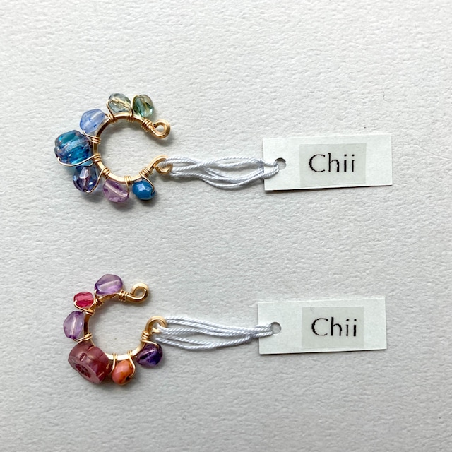 Chii チェコイヤーカフス〈ワントーン・K14GF使用 1pcs〉