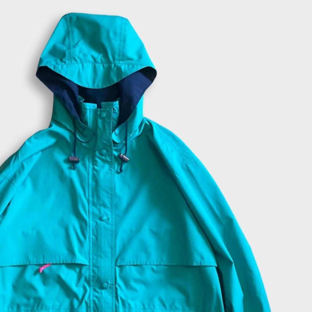 USA製 90s Eddie Bauer ナイロン フリース パーカー XL | LUCKY SIDE