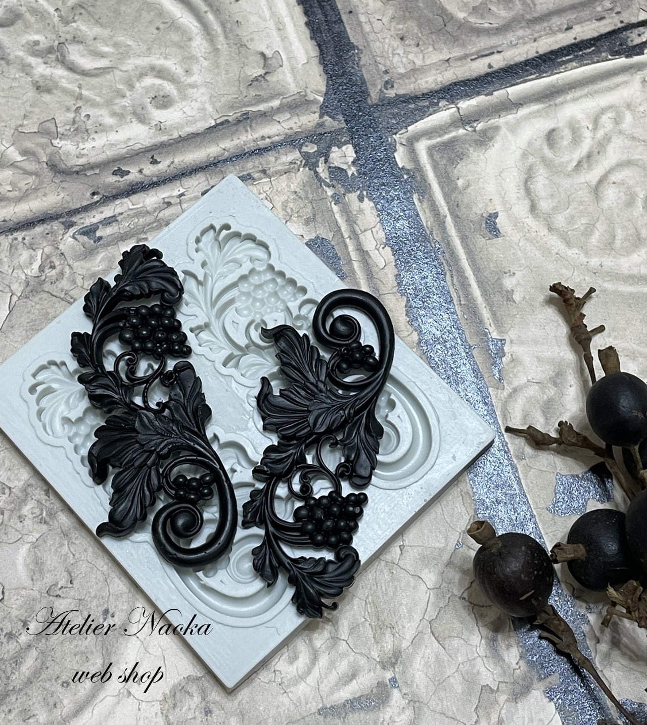 バロック調シリコンモールドd | シリコンモールド・クレイクラフト