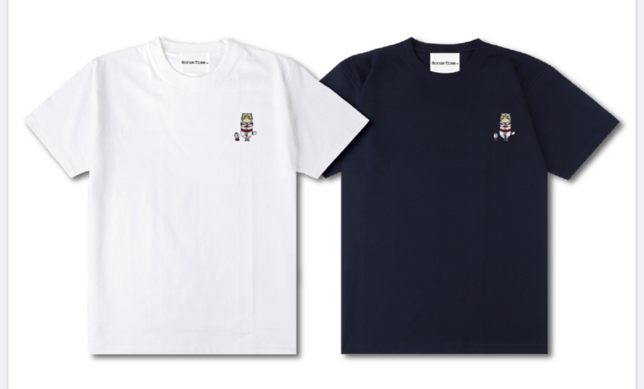 RUGBY CAT Tシャツ　白