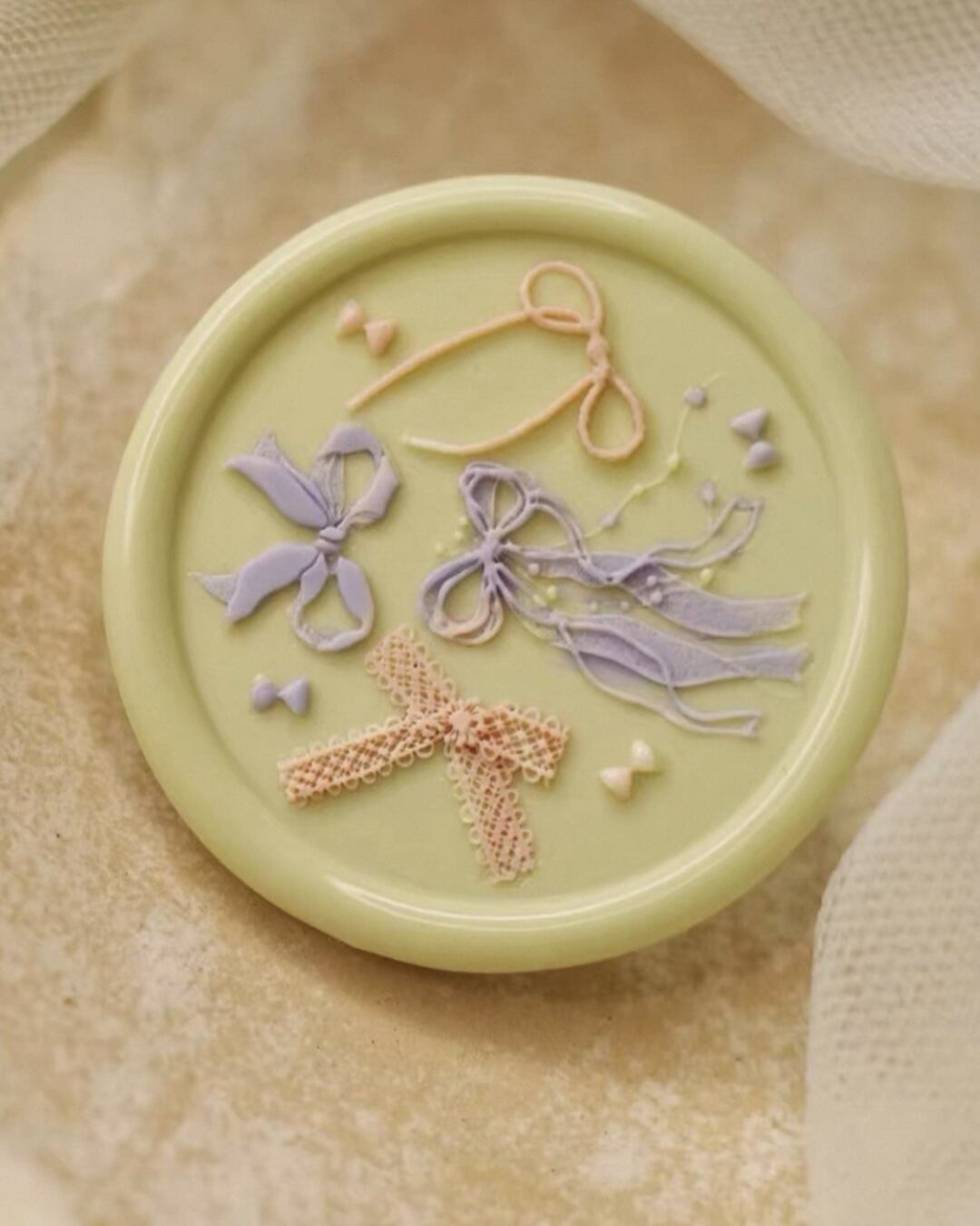 Wax Stamp -Scattered Ribbon-スタンプヘッド