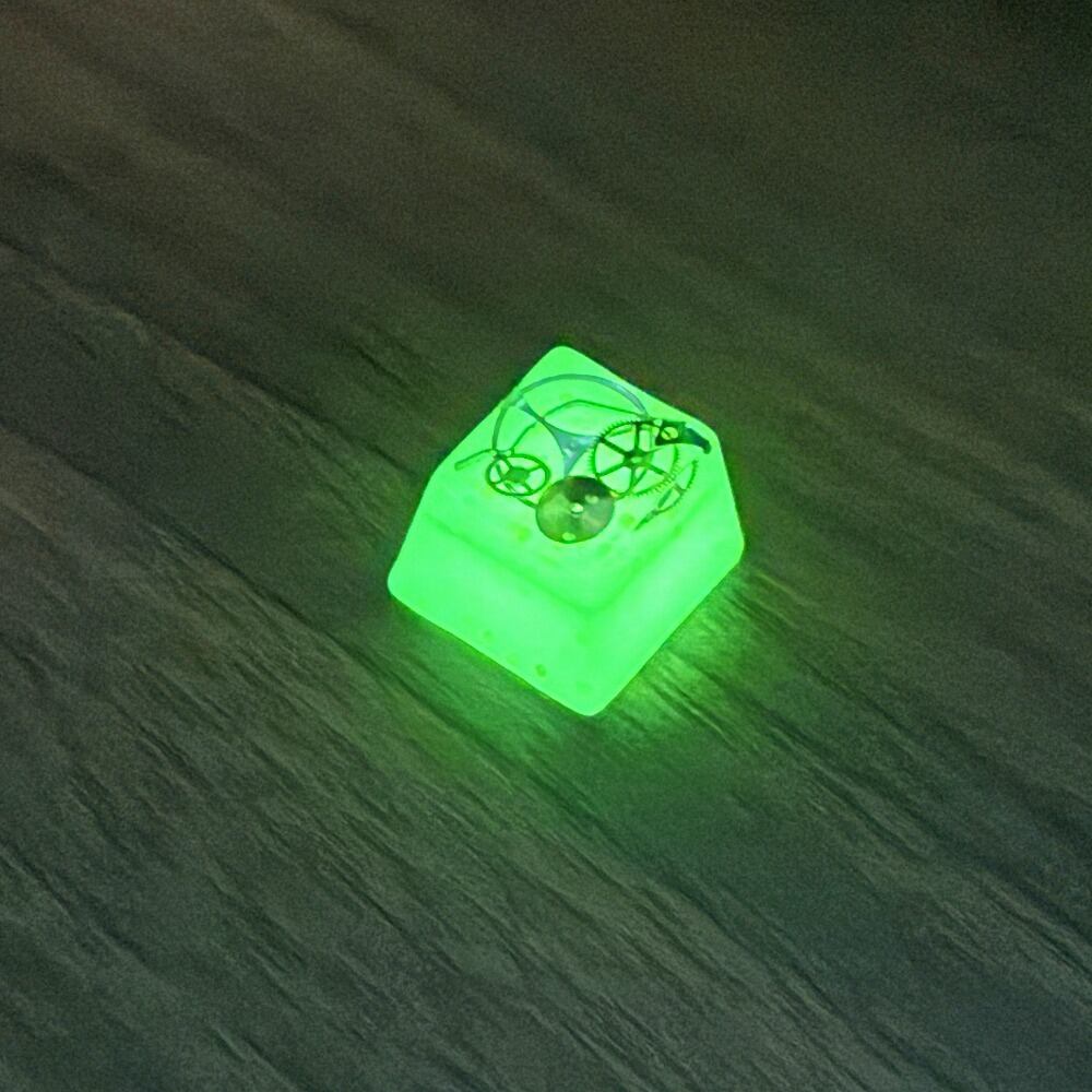 キーキャップ/Keycap】スチームパンク（白・蓄光）/Steampunk (White