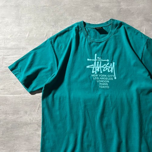 STUSSY / stock logo T-shirt size L