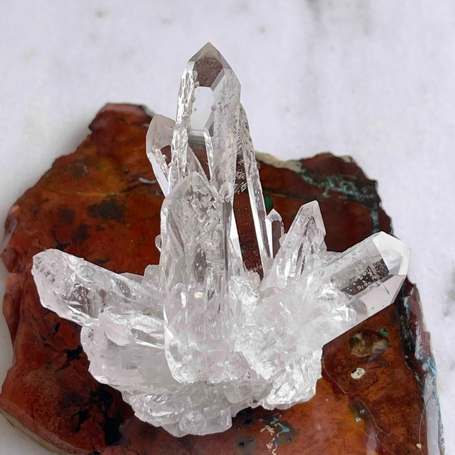 【特選】【希少】【超美石】ゼッカデソウザ産　水晶クラスター　9626