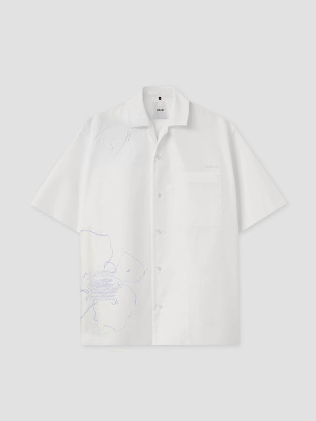 OAMC　KURT SHIRT, SCRIBBLE　OFF-WHITE　24E28OAU98