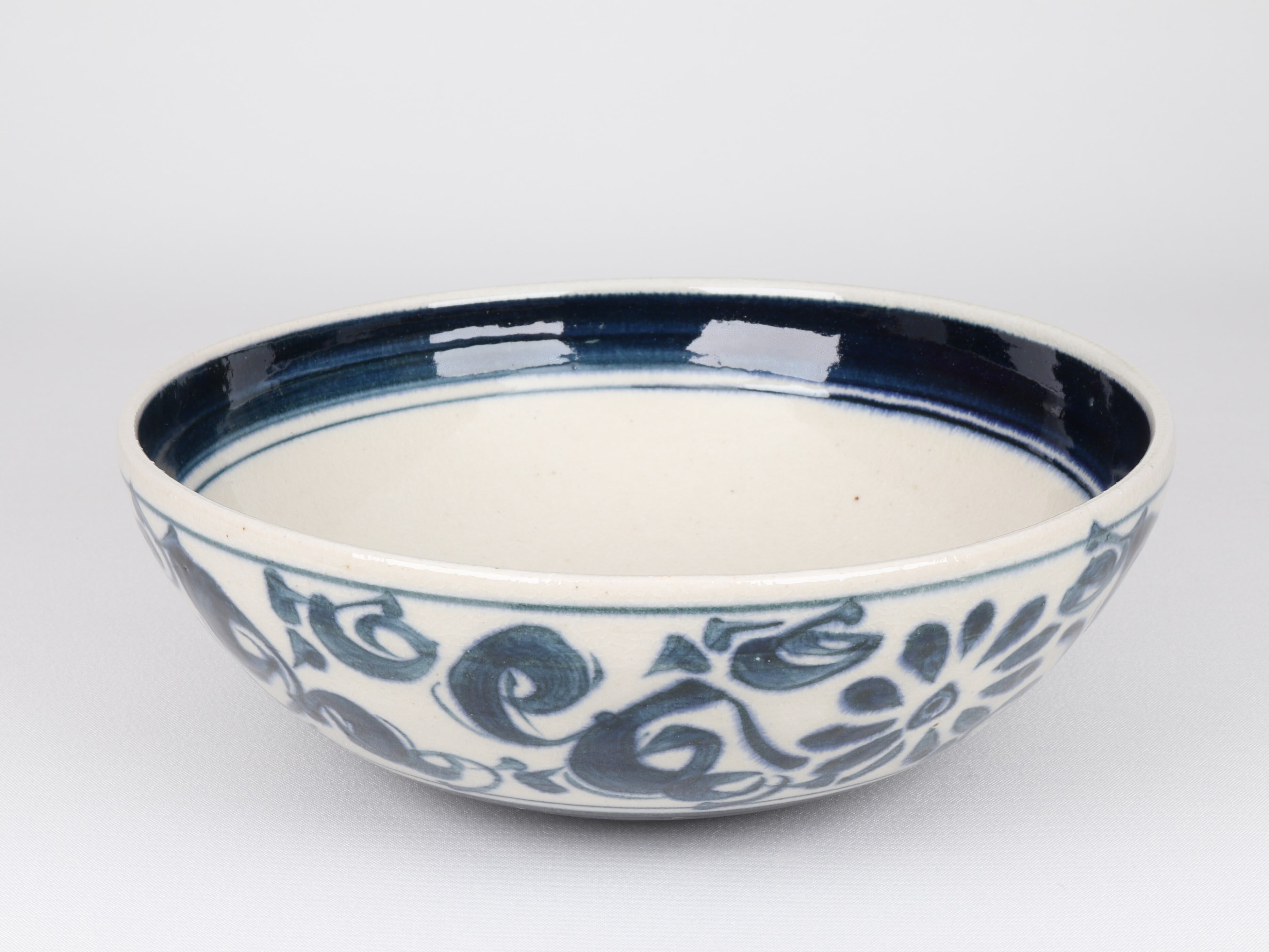 安南 平ボール 染唐草 【B級品 特価】