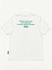 SMALL BOX S/S MOCK NECK WHITE