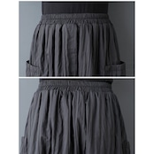 シワ加工 バルーン ロングスカート 00240