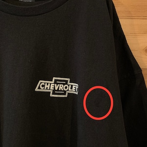 【CHEVROLET】シボレー バックプリント ワンポイント アドバタイジングTシャツ 車 アメリカ古着