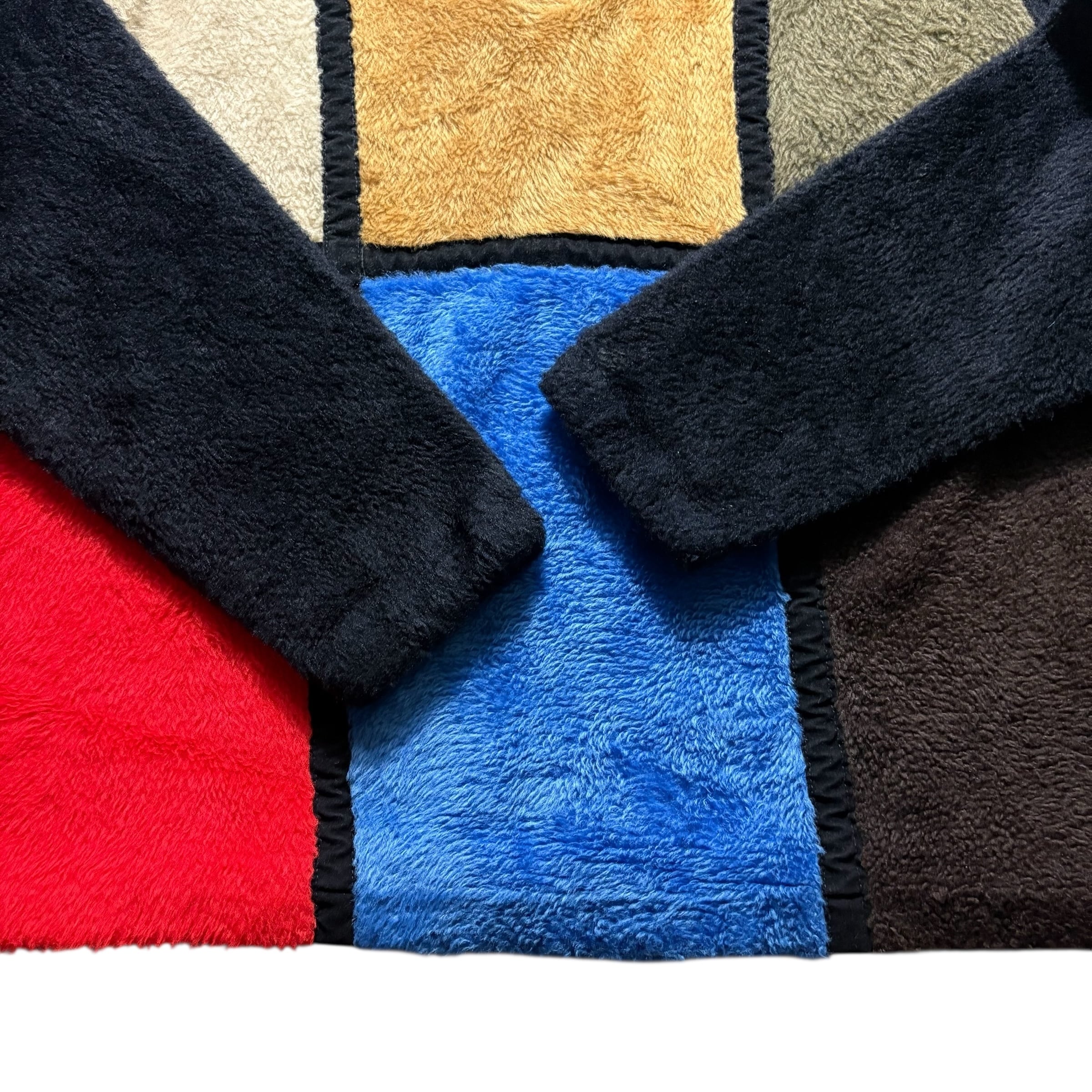 vintage 1950's KODIAK black fake fur pullover “Mondrian” | NOIR ONLINE
