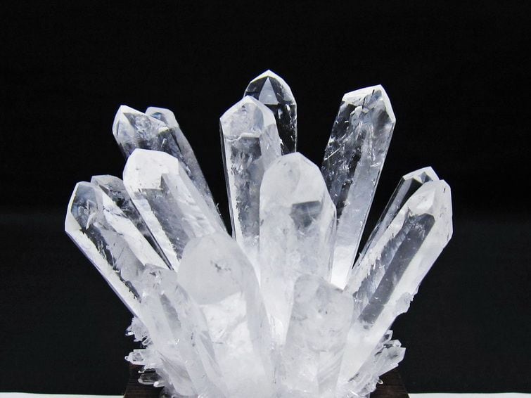 水晶 クラスター 水晶 原石 水晶クラスター 台座付属 一点物 182-8577