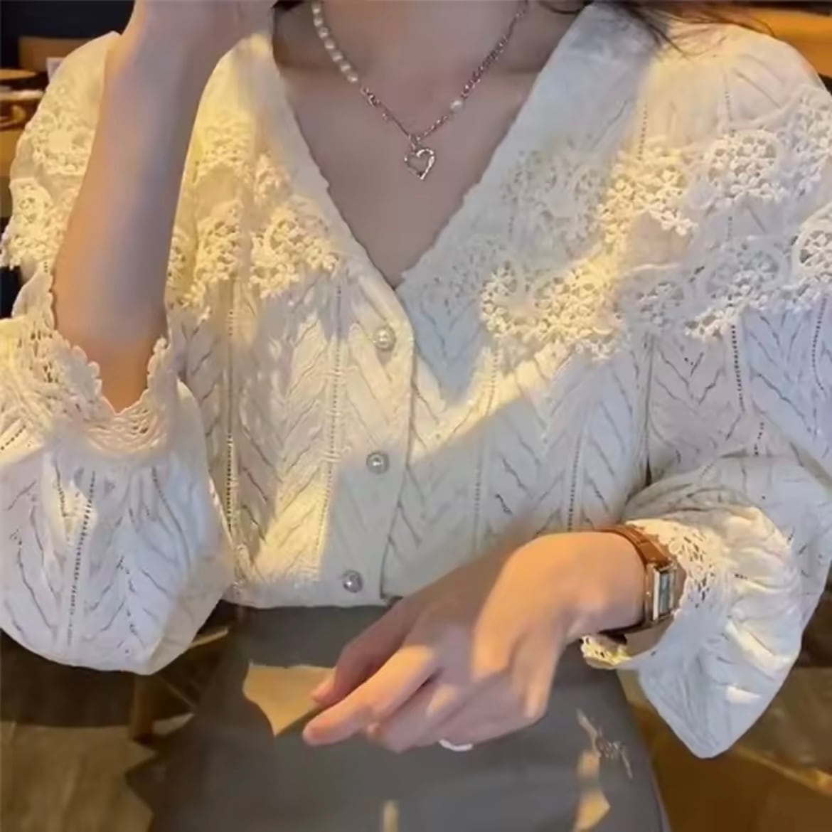 ヴィンテージレースカーディガン