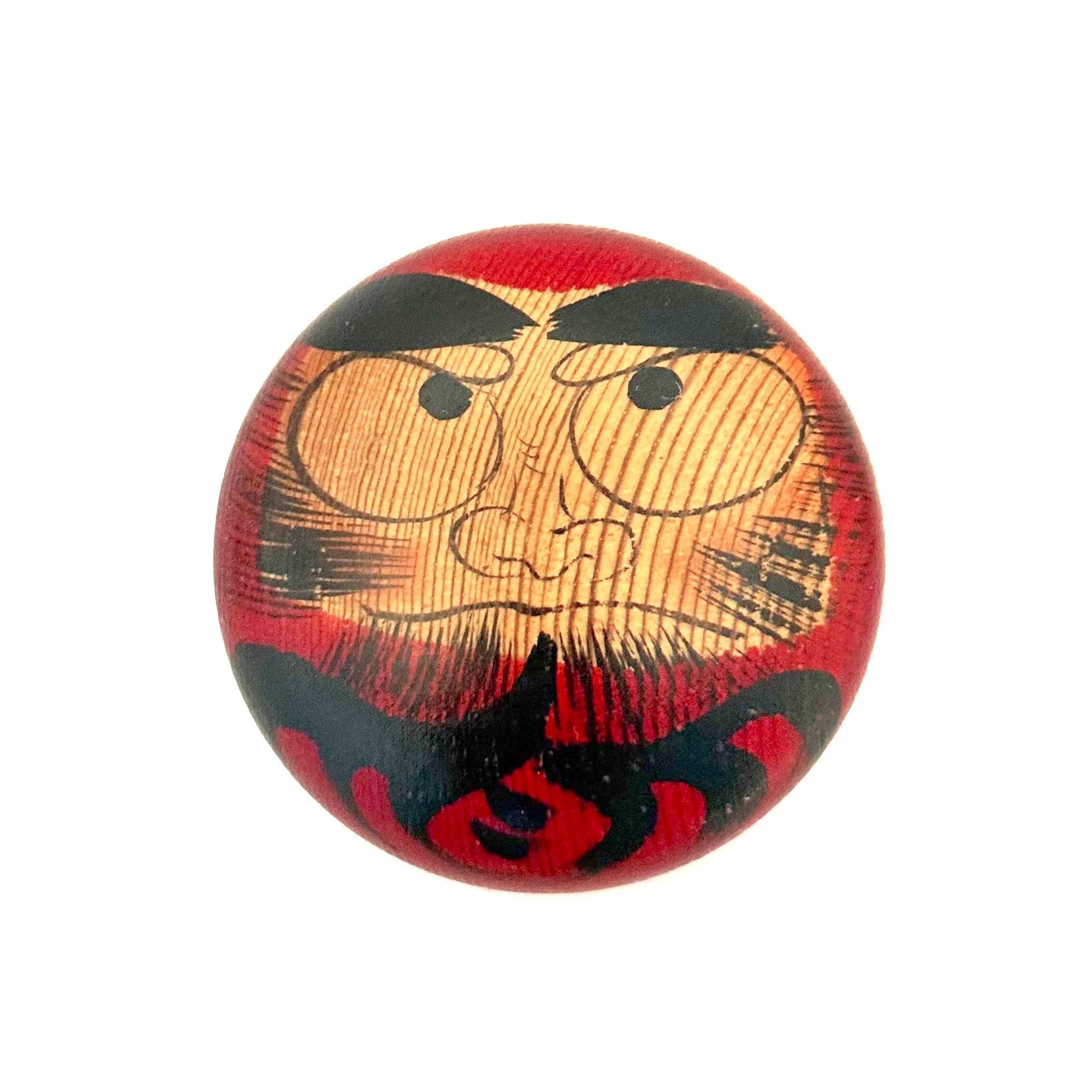 だるま木地バッヂ 小（弥治郎系 / 佐藤誠孝工人）