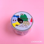 【Subikiawa.】箔押しマスキングテープ「LOOOOOK!」