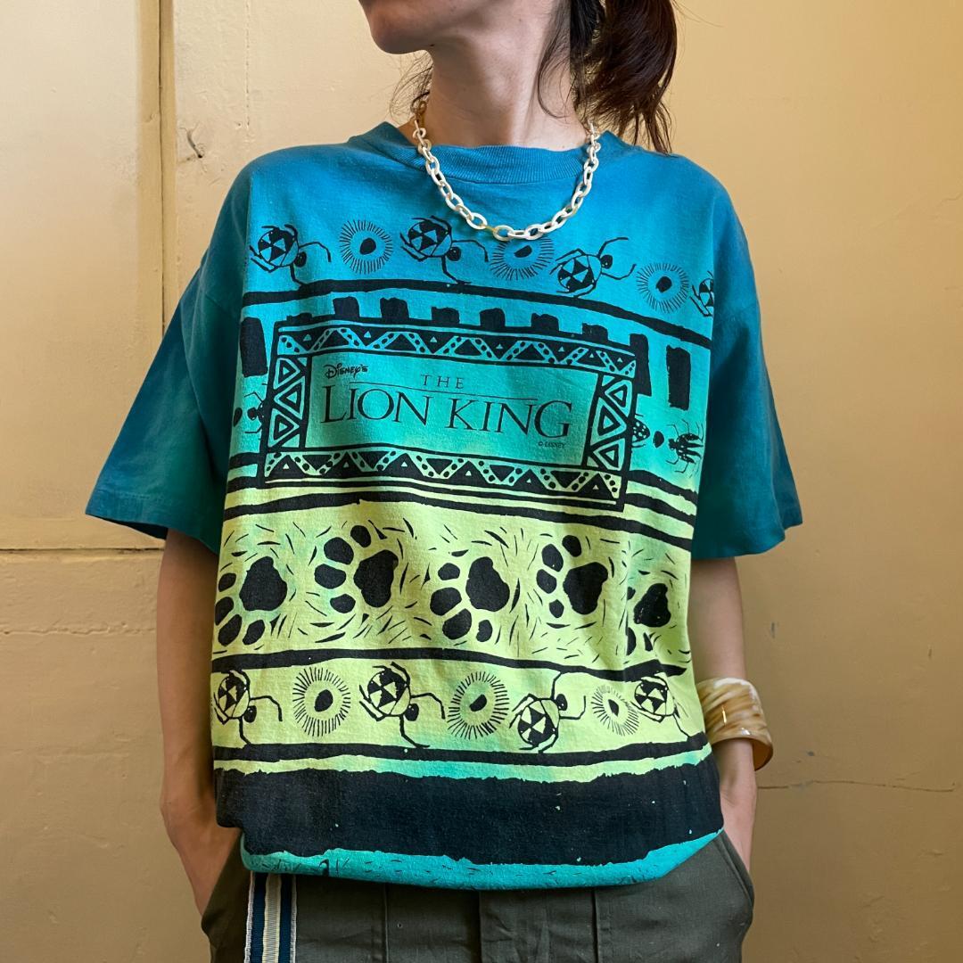 1587 ライオンキング Tシャツ ヴィンテージ ディズニー ビンテージ雑貨 家と外で