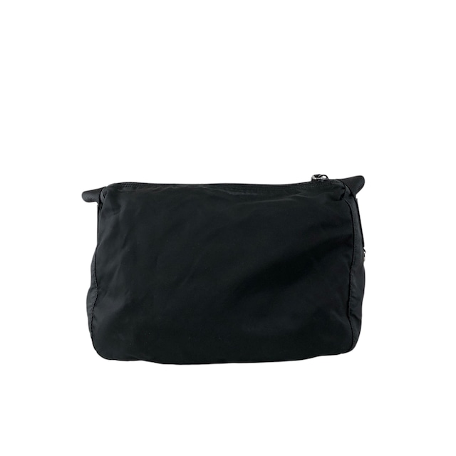 PRADA プラダ ショルダーバッグ ブラック トライアングルロゴ ナイロン ダブルポケット vintage ヴィンテージ オールド se4edp