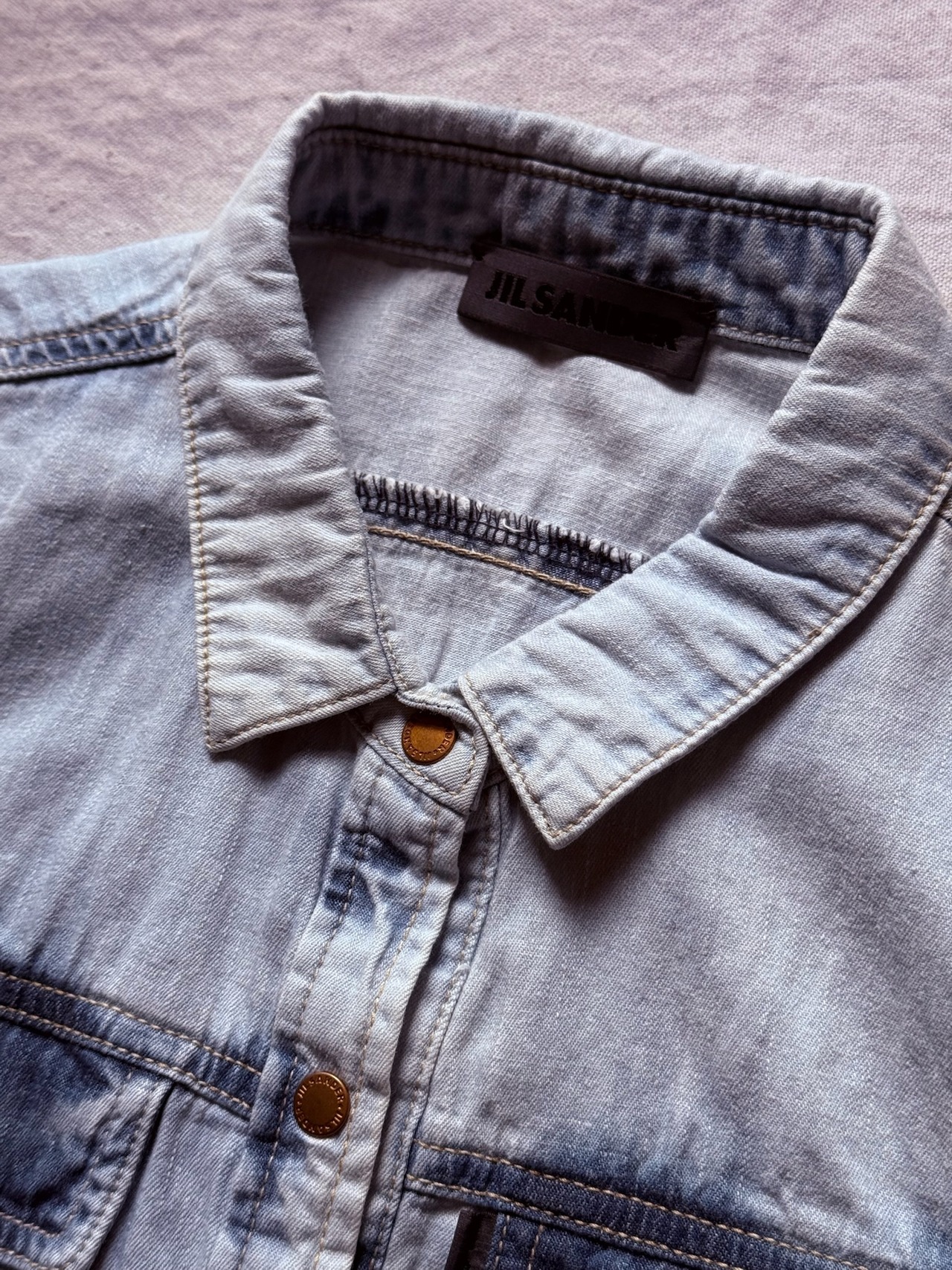 ”JIL SANDER" Dead stock Denim shirt