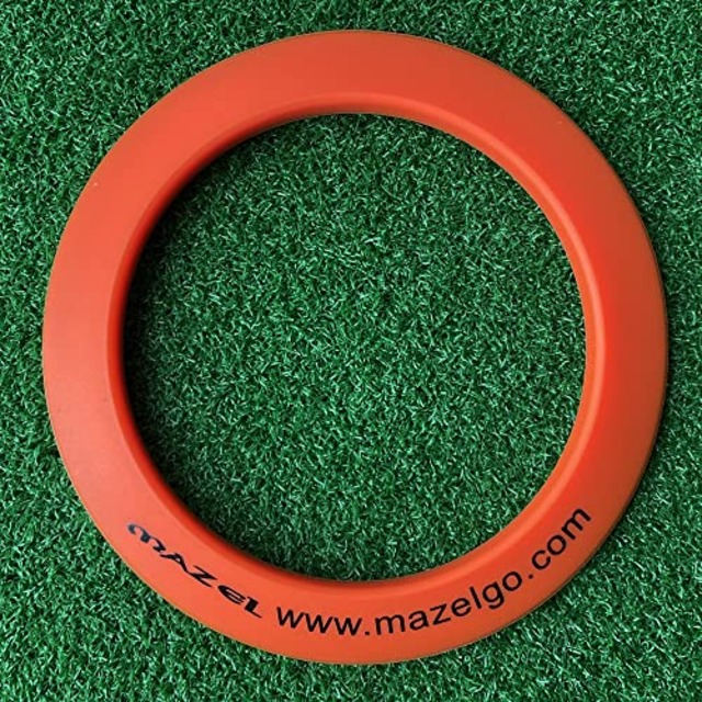 MAZEL ゴルフ パターカップ パター練習用 ターゲットカップ カップホルダー カップホール パッティングカップ (オレンジ)