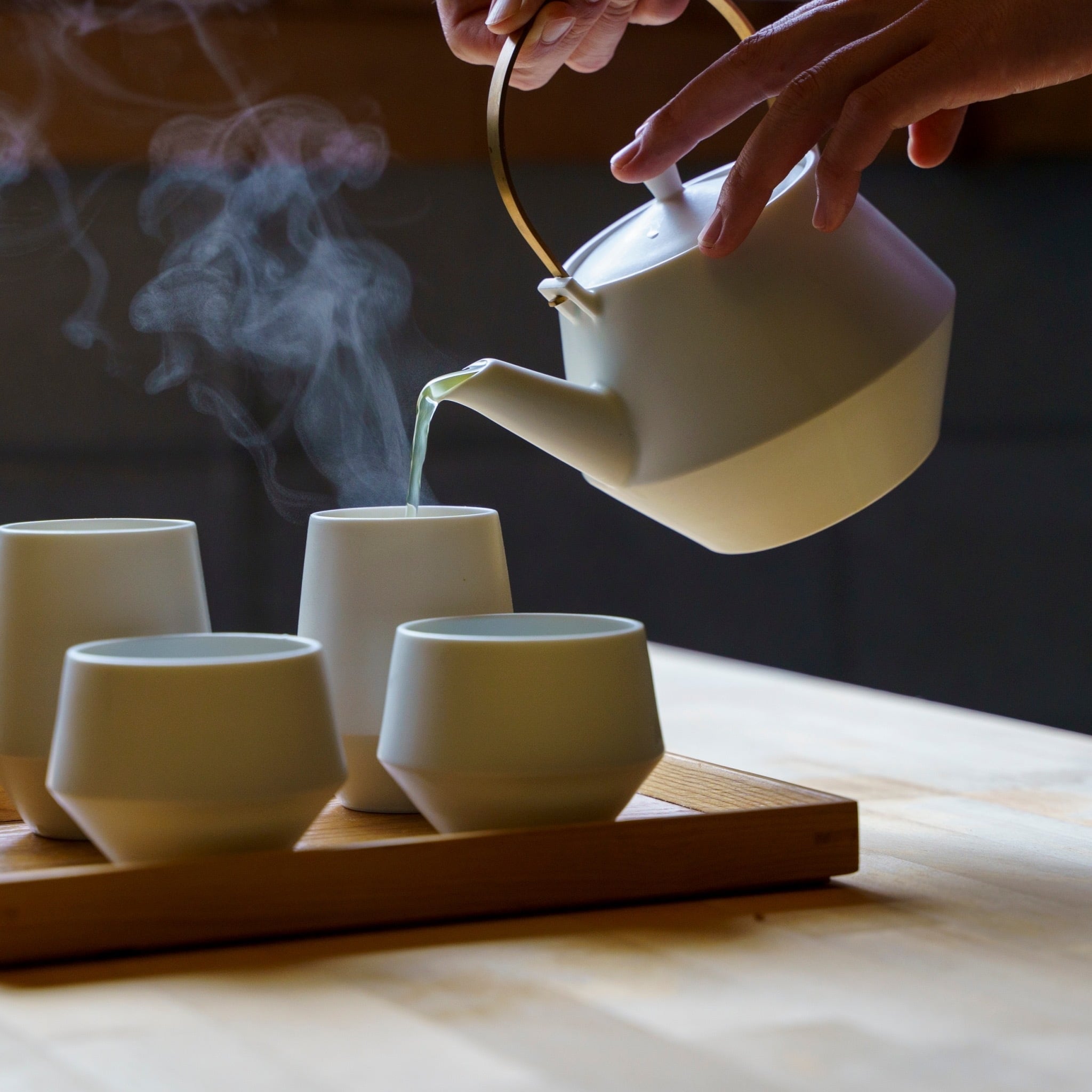 Frustum 土瓶（素焼釉） | yamatsu