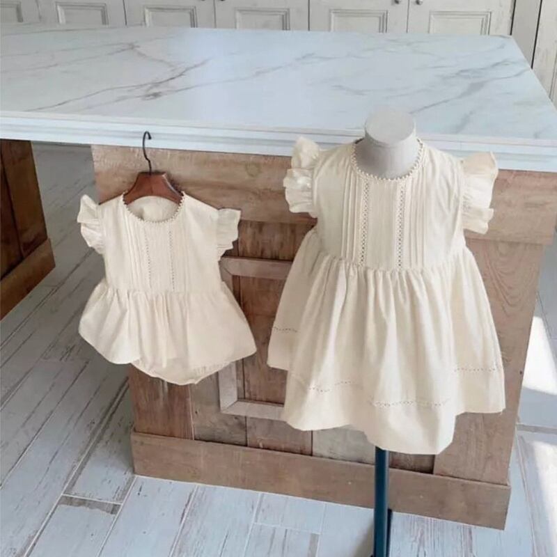 【BABY】夏新作 可愛いフリル袖ロンパース