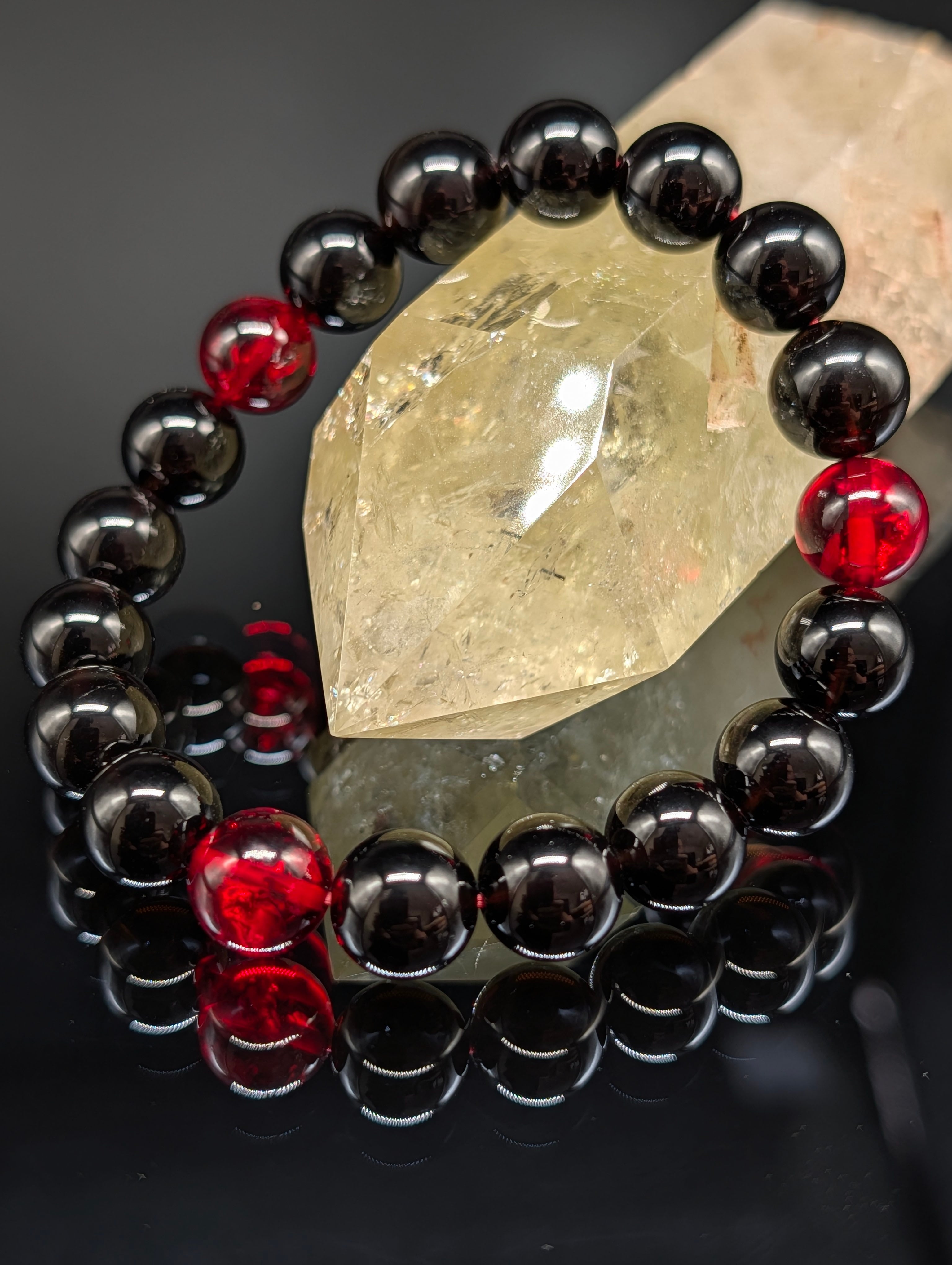 高品質・金運・願望実現・守護】モリオン・ゴールドルチルクォーツ