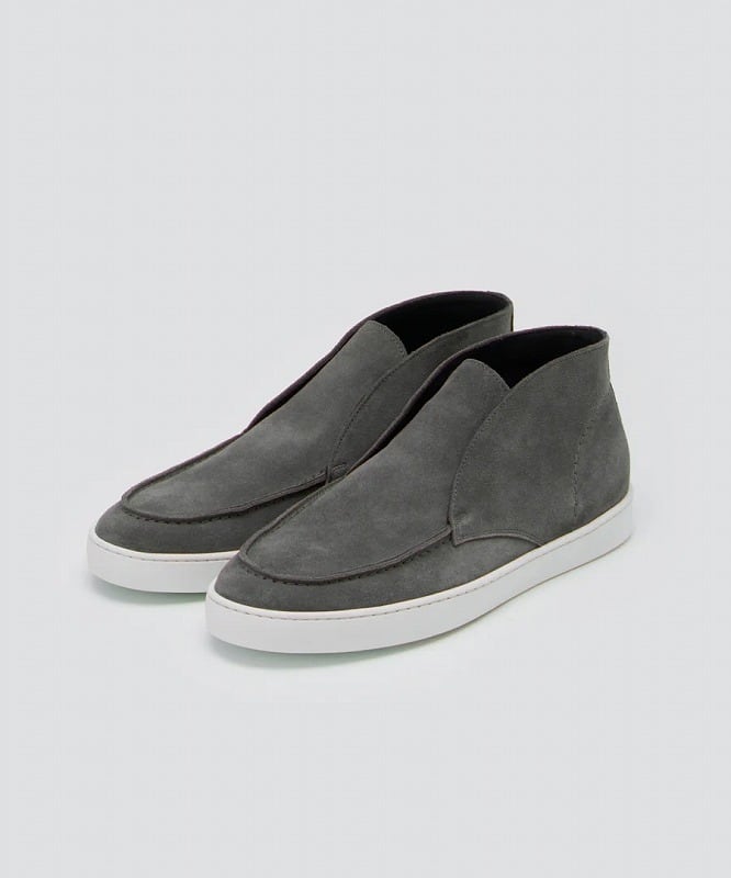 PELLICO SUNNY / BARTEX メンズ スウェード チャッカ スニーカー 2.5cm GRAY