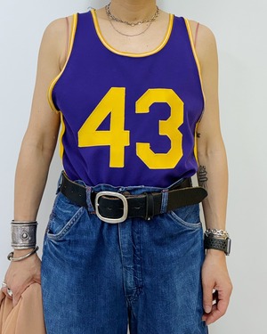 70s vintage numbering tank top