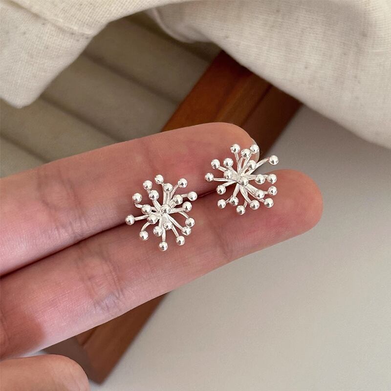 HANAニッチな花火シルバーピアス | paapilioo