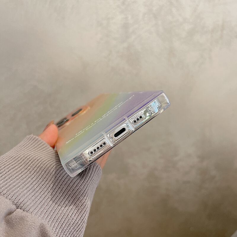 iPhone14Plus レインボー　ケース タッチペン付き❣️ iPhone14Plus レインボー ケース タッチペン付き❣️