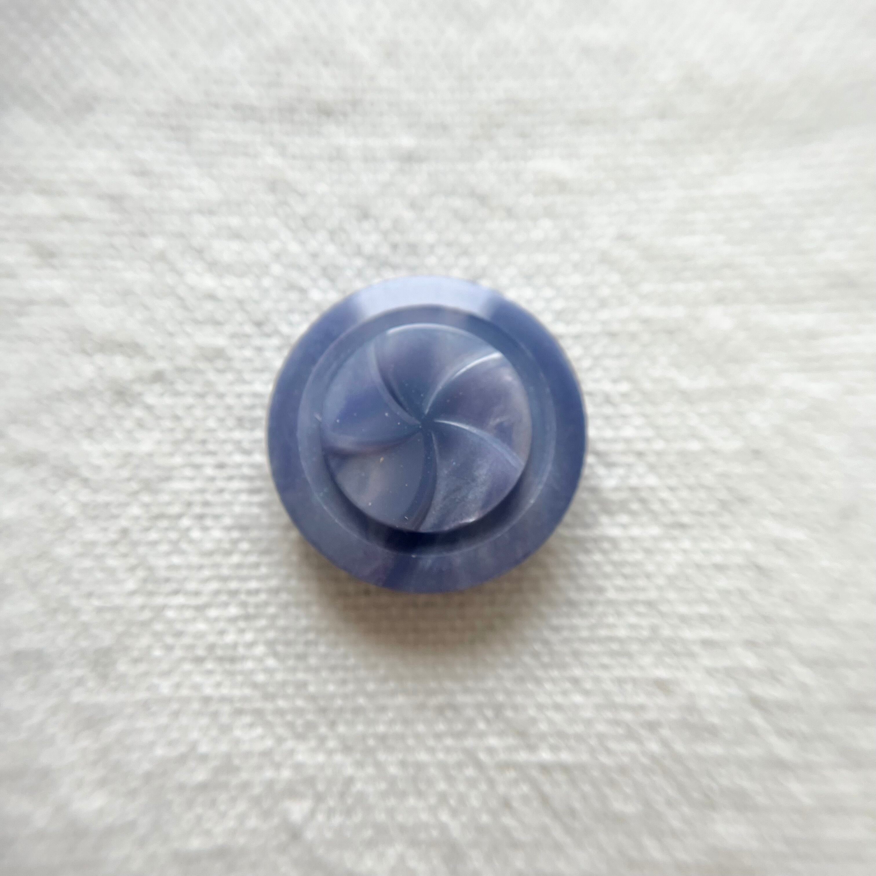 偏光ブルーマーブルフラワー 18㎜