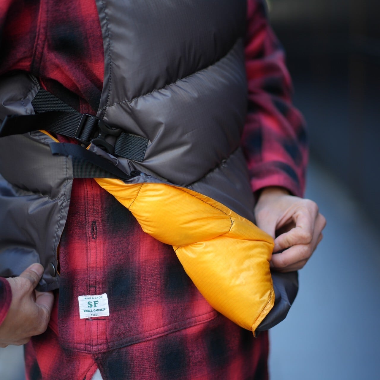 Riprap(リップラップ) / DOWN NOT LIFE JACKET -GRAY/YELLOW-(RRJ1604