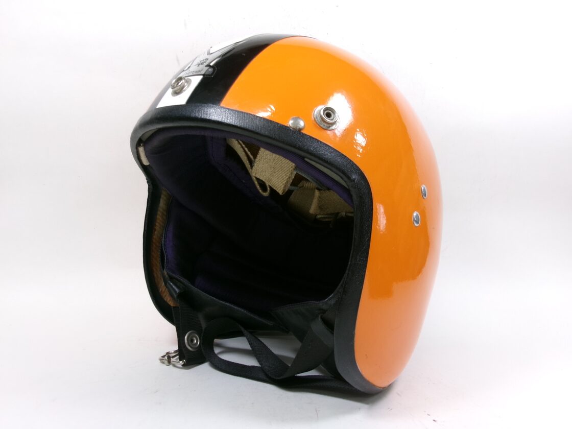 レアカラー！60s EVEROAK GLOBEMASTER ジェットヘルメット SIZE 4 ★ 60年代 エバーオーク レースマスター  STADIUM プロジェクト2 英車