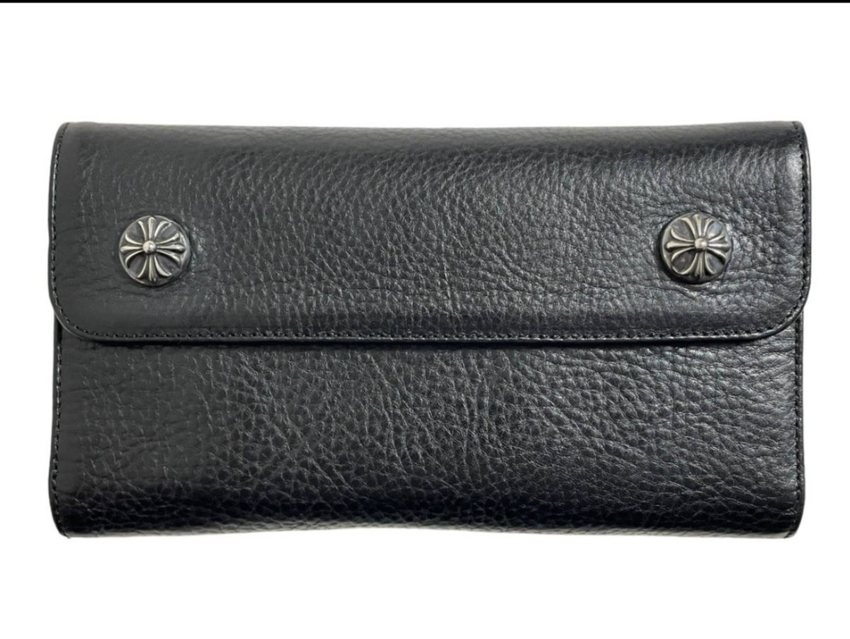 CHROME HEARTS クロムハーツ WAVE ウェーブ ヘビーレザー 財布 